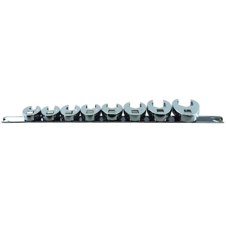 K-Tool International 3/8" Drive SAE Crwft Flre Nut Wrnch Set, 3/8"Dr, 8PCS, 8 pcs KTI-22300